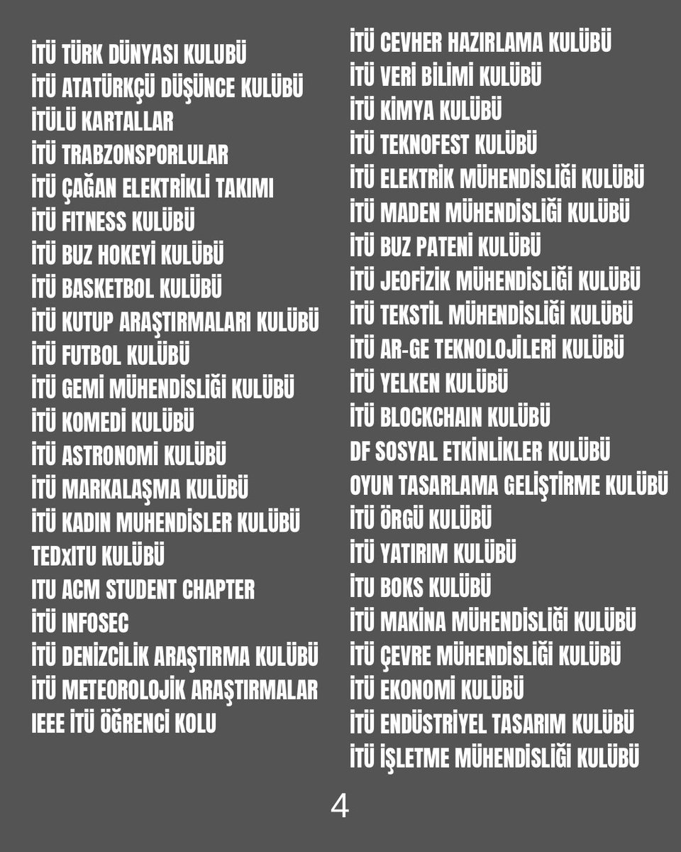 Gündeme dair İTÜ Kulüplerinin ortak bildirisidir.