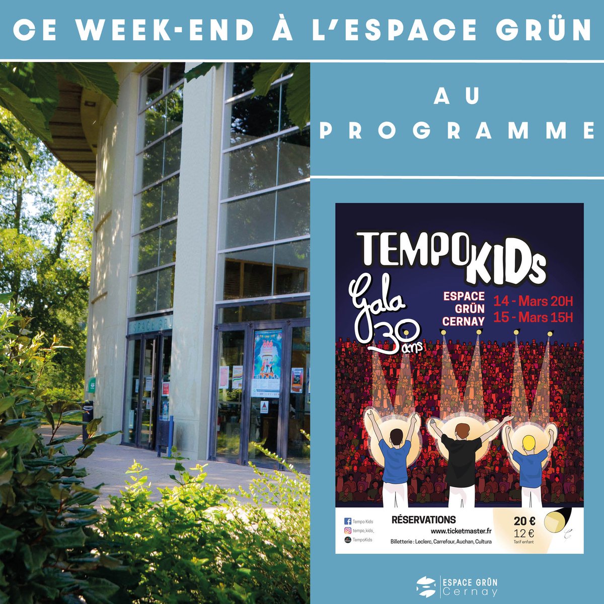 VilledeCernay's tweet image. Retrouvez l'agenda de ce week-end à l'Espace Grün de Cernay : ville-cernay.fr/Actus/AGENDA-E… #cernay