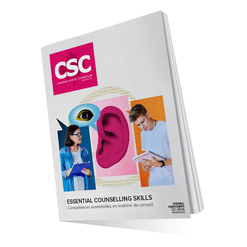 Check out the Spring 2026 issue of Canadian School Counsellor Magazine!  Available online now: canadianschoolcounsellor.com/csc-magazine/