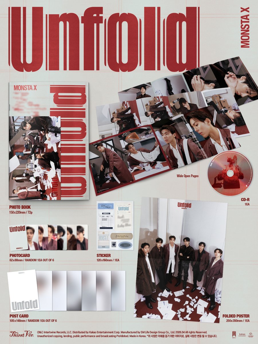 MONSTA X NEW ENGLISH ALBUM
𝑼𝒏𝒇𝒐𝒍𝒅 Thirst VER. 예약 판매 안내 

OUT APRIL 3.
PRE-ORDER NOW.

👉🏻 berriz.in/ko/monstax/not…

#몬스타엑스 #Unfold #언폴드
#MONSTAX #MONSTA_X