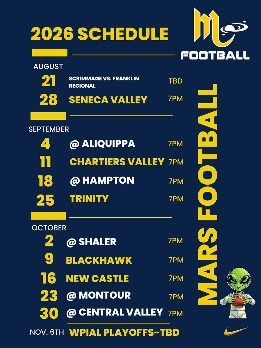 Mars Area HS Football (PA) tweet media