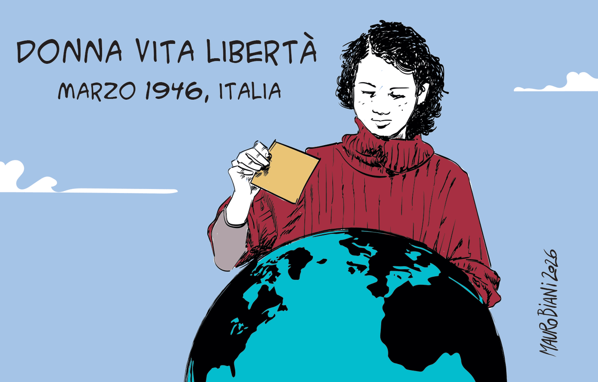 maurobiani's tweet photo. #Italia #donna #voto #80anni #memoria #impegno
I #diritti per tutte e tutti. La #democrazia. La #divisionedeipoteri. La #Costituzione.
Oggi per @repubblica https://t.co/TbK0PFL4Dw
