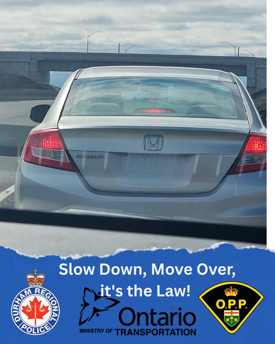 DRPSEastDiv's tweet photo. Slow Down, Move Over. It's the Law!
Speeding, no front plate, and covered rear plate. Ensure your vehicle meets safety practices!
#DurhamVisionZero
@OPP_News
@ONtransport
@DRPS
#SlowDown
#MoveOver https://t.co/oxDCKAUWdQ