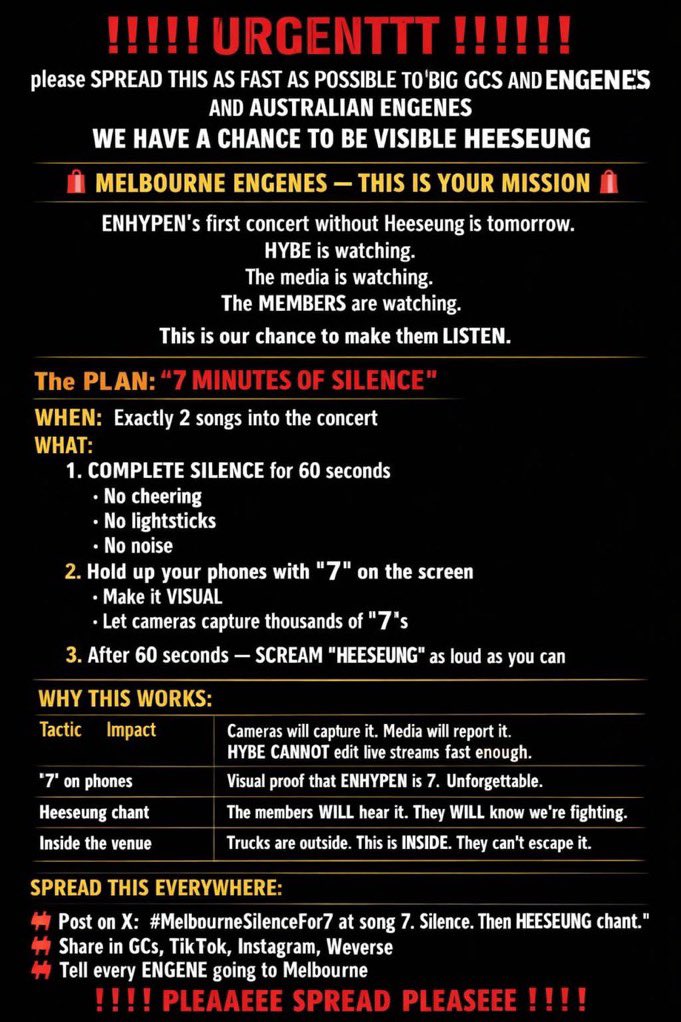 #MelbourneSilenceFor7

[MELBOURNE SILENCE PROJECT]🚨What the hell is wrong with everyone? Have we finally LOST THE PLOT?? This is where y’all are losing me!!

You want to give a black ocean to the remaining members who are already having the hardest time ever having to suddenly
