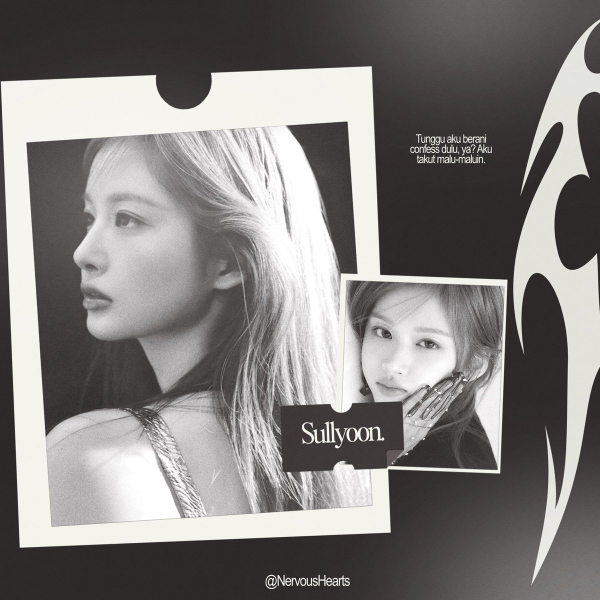 After spending a few days in the place that once became my source of strength, I, Sullyoon, choose to be brave and step forward, trusting the feelings I carry today. No doubts, no turning back. This is the path I choose to walk on my own.