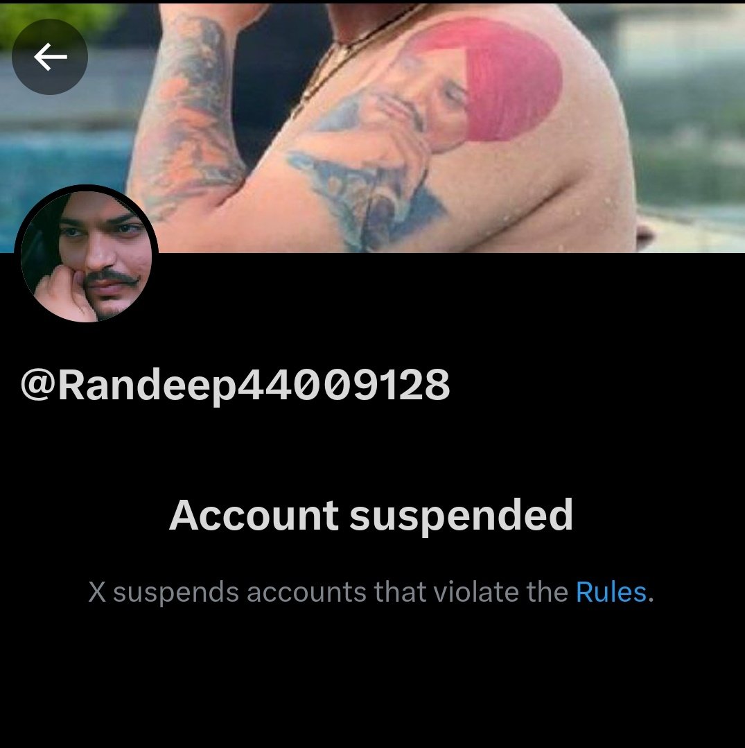 Why has the account <a href="/Randeep44009128/">Randeep Gill</a> been blocked? <a href="/elonmusk/">Elon Musk</a> <a href="/X/">X</a> <a href="/XCorpIndia/">X India</a>