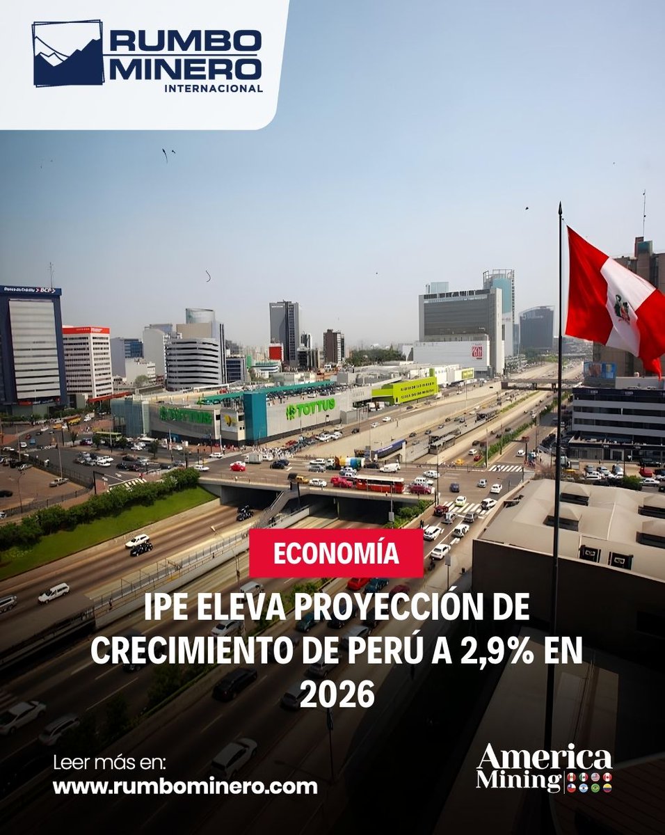 rumbominero's tweet image. 📈 @IPEopinion elevó su proyección de crecimiento económico para Perú en 2026, impulsada por el gasto privado.
⚠️ Advierte riesgos por incertidumbre electoral, presiones fiscales y factores externos.
👉 t1p.de/d7u78
#EconomíaPeruana #IPE #Crecimiento #Inversión #Perú