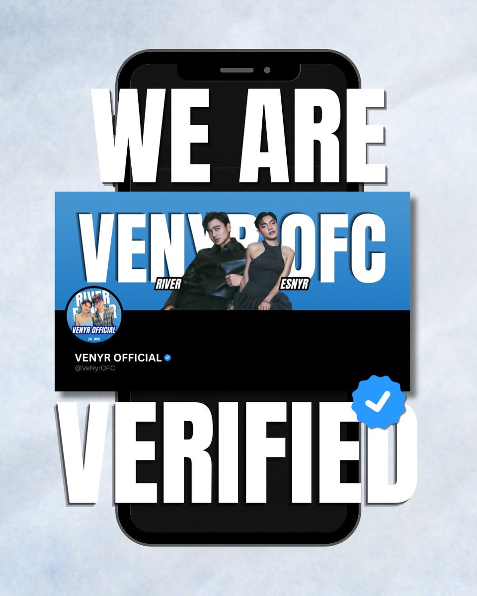 VeNyrOFC's tweet photo. 🔵 VERIFIED AGAIN! 🎉
And just in time for our 1st Anniversary! 🎉
Thank you, VENYR fam, for the love and support that keeps our community growing stronger! 💛✨
#VENYR1stAnniversary #OneYearWithVENYR
#VeNyrOfficial
@iamriverjoseph | @esnyrrr