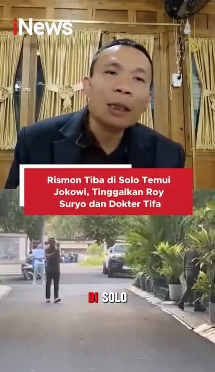 3 orang yang selalu semangat 45 untuk membongkar ijazah palsu jokowi yaitu dr tifa, roy suryo dan rismon, akhirnya yang tumbang duluan rismon. Berbulan bulan selalu nongol adu bacot di tv selalu menggaungkan ijazah jokowi palsu akhir kandas pernyataannya. Sepertinya ada ancaman.