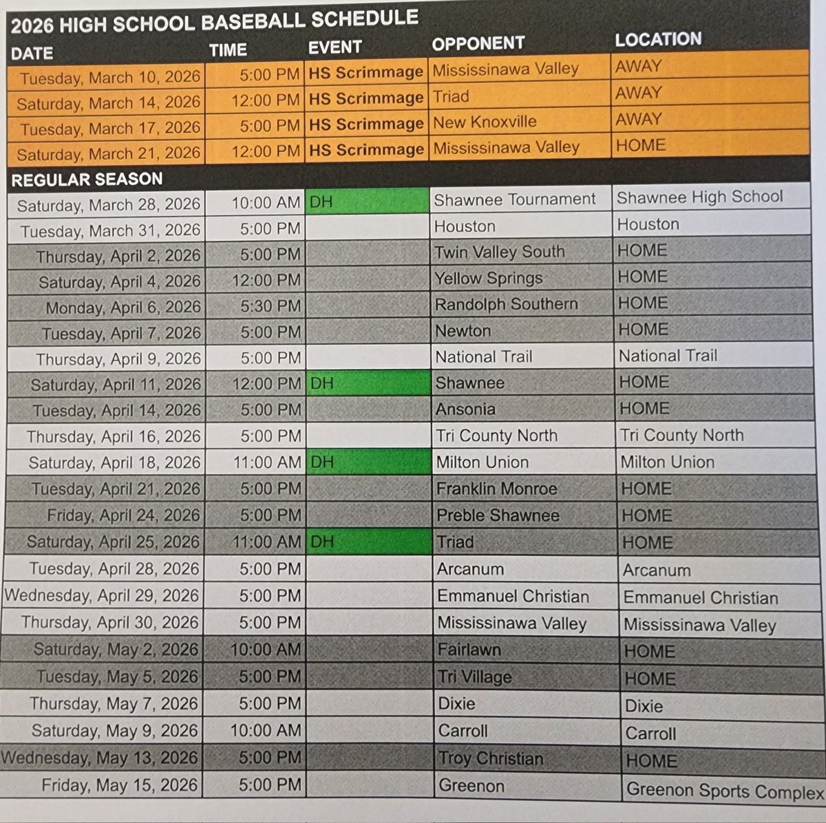 Bradford Baseball tweet media