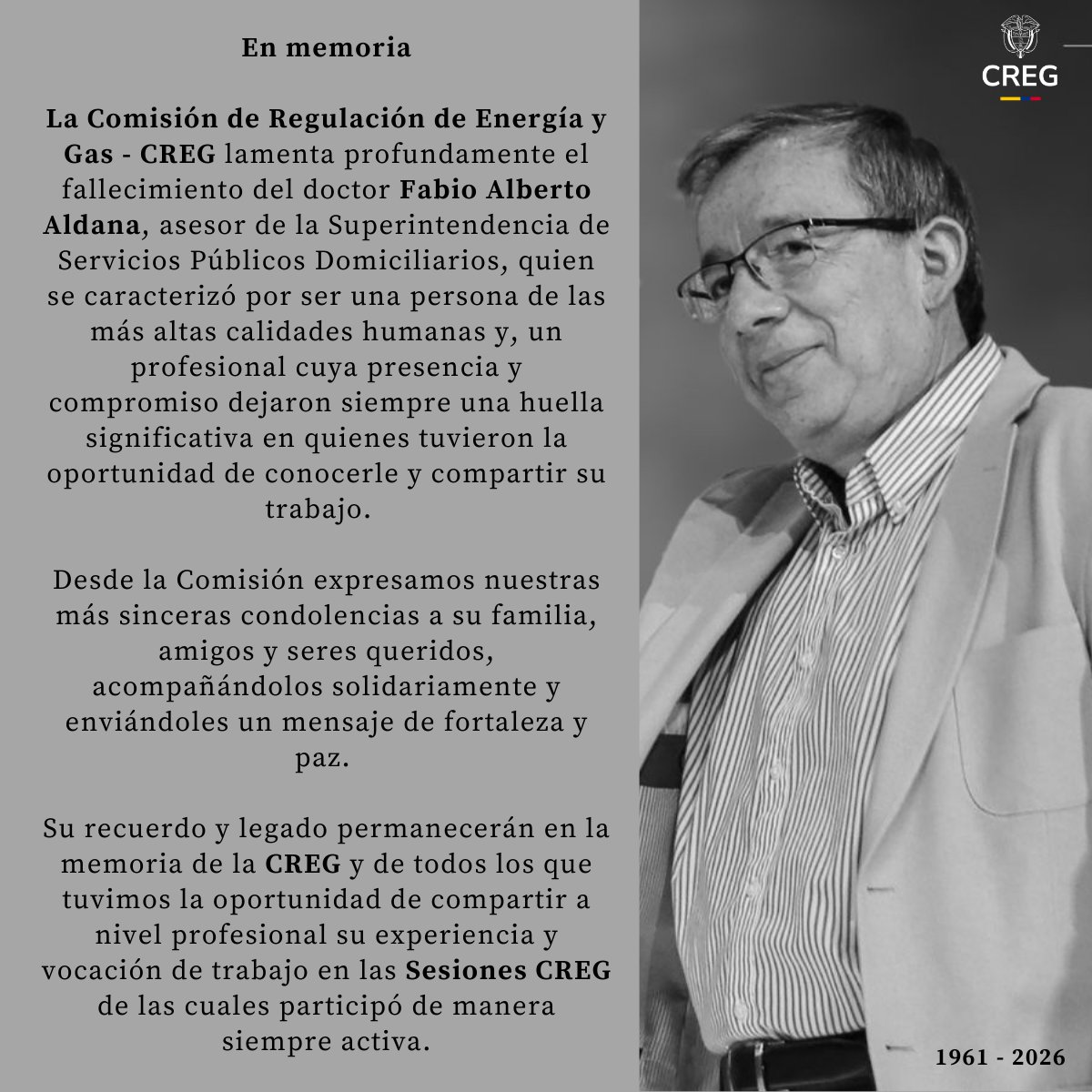 @ComisionCREG tweet media