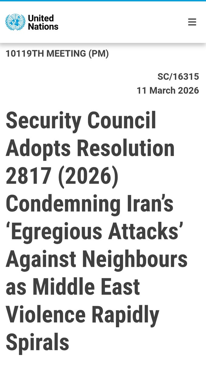 Hena201's tweet image. UNSC adopts resolution condemning Iran's right to self-defense

PAKISTAN🇵🇰 VOTE AGAINST IRAN—urges🇮🇷 halt strikes on warring hostile 🇺🇸military bases in region

But we're not allowed to discuss that-#form47 Law Minister says criticizing foreign policy is criminal offense
#AsimLaw
