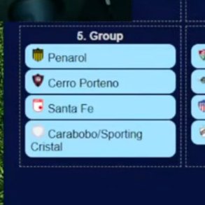 Ayer hice una simulación del Sorteo para la Copa Libertadores y el grupo de Peñarol. Le tocaría Cerro Porteño de Paraguay, Santa Fe de Colombia y Sporting Cristal de Perú. ¿Firman?