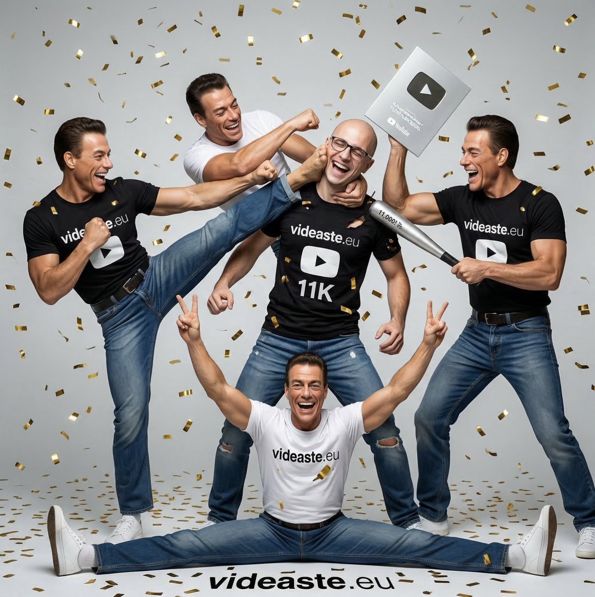 VideasteB's tweet photo. 11 000 abonnés sur ma chaine https://t.co/FDvjjHYLNb approuvé par @JCVD https://t.co/pWTqy2J4qu