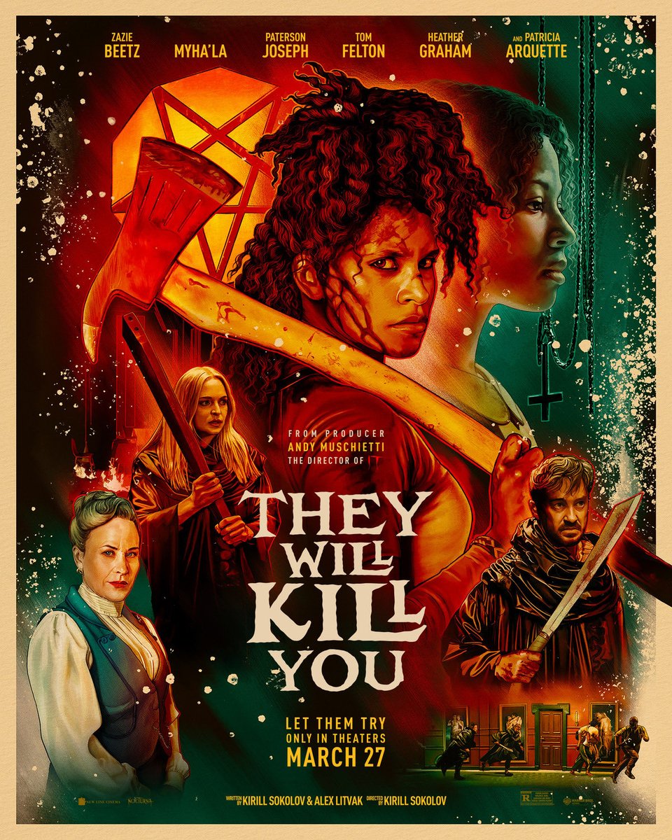 artistic_blaze's tweet photo. !!!!!!! the poster I designed and illustrated for Warner Bros is officially outtttt ❤️‍🔥

I love movies I love art I love horror my job is so fun #theywillkillyou https://t.co/Smnsp2a1kN