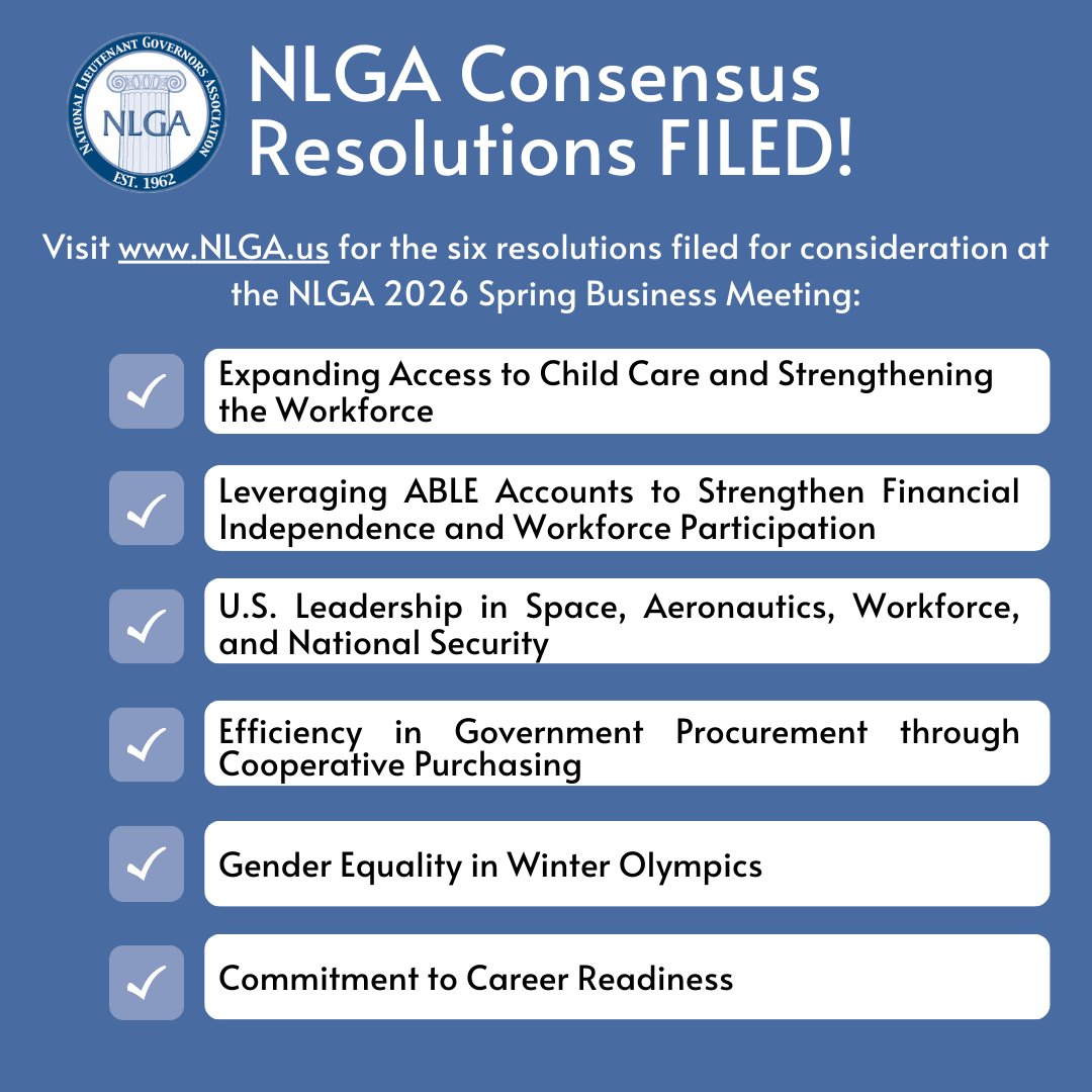 National Lieutenant Governors Association (NLGA) tweet media