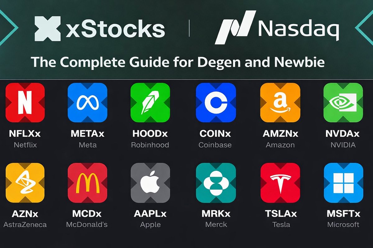 🪂Wall Street ( Nasdaq) on DeFi?

I wrote a guide to <a href="/xStocksFi/">xStocks</a> on @Publish0x and how to farm points (no KYC).

Key things:
• What xStocks are.
• How the mint/burn works (curiosity).
• How to farm points early: Holding, Raydium and Kamino.

Find the link in the comments!