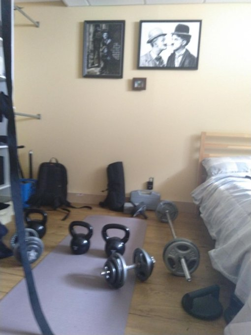 all a young man needs in his room