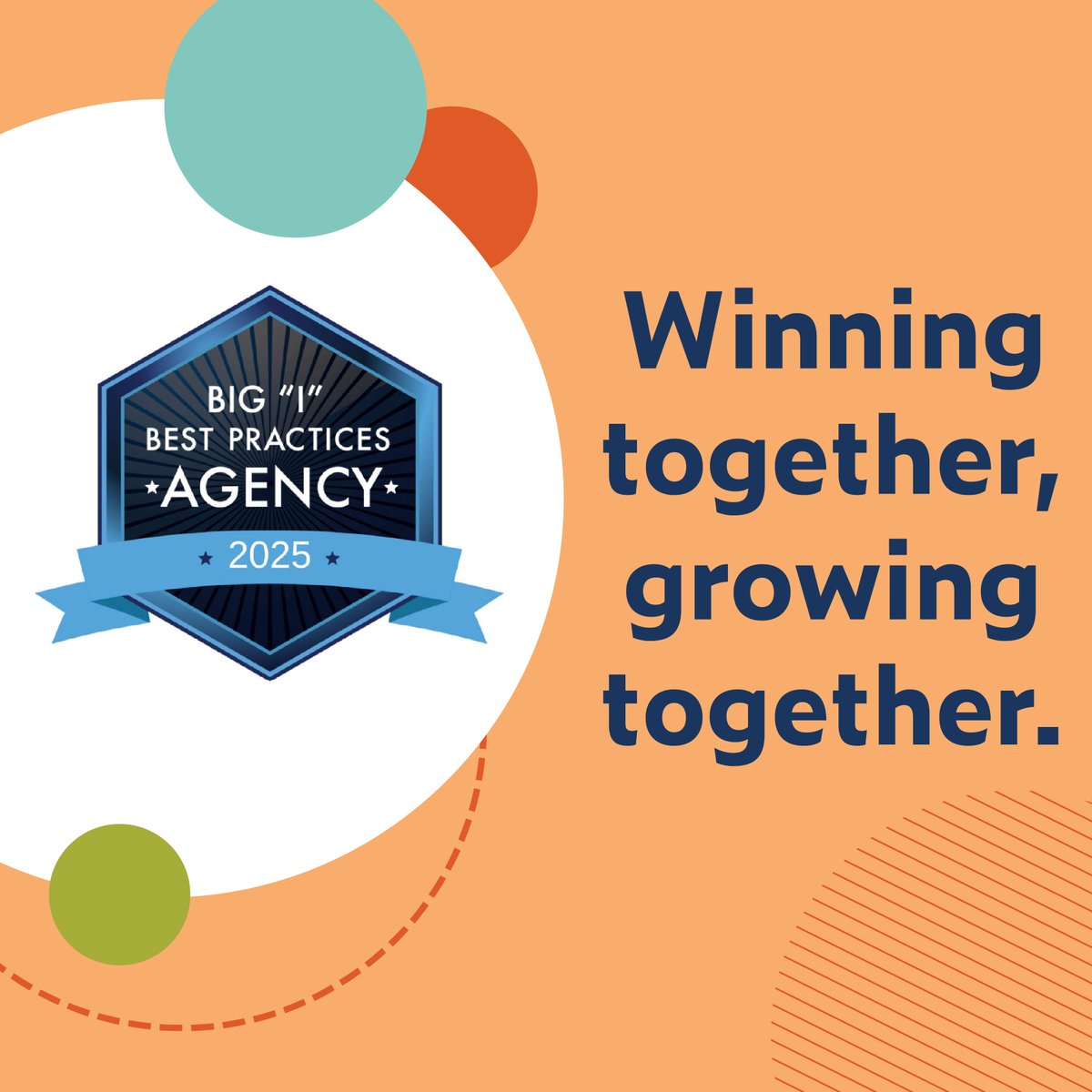 Proud to be recognized as a Best Practices Agency, setting the standard in performance and service. #InsuranceExcellence #HWINS #BestPractices ow.ly/JmZy30sSSIp