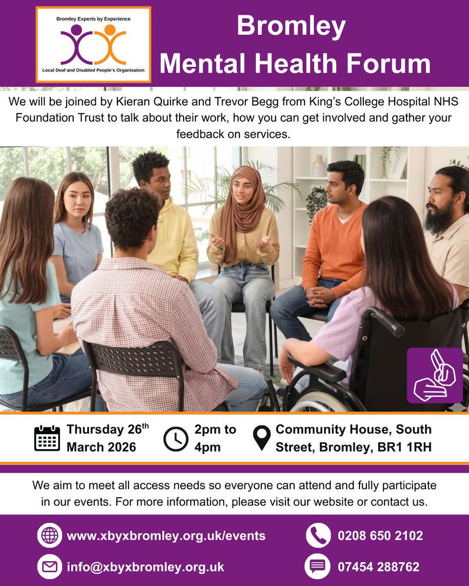 Bromley Experts by Experience (X by X Bromley) tweet media