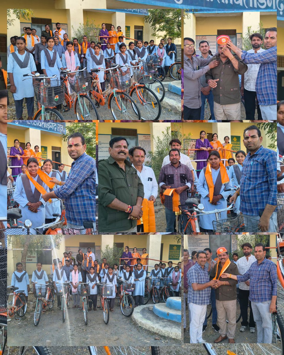📍सेमलपुरा

राजकीय उच्च माध्यमिक विद्यालय,सेमलपुरा आयोजित साइकिल वितरण कार्यक्रम में शामिल होकर बालिकाओं को साइकिल वितरित की।

इस अवसर पर मुख्य अतिथि भाजपा बस्सी मण्डल अध्यक्ष श्री भँवर सिंह जी खरडी बावड़ी,प्रधानाचार्य महोदय,SDMC के सदस्य एवं विद्यालय स्टाफ उपस्थित रहे।