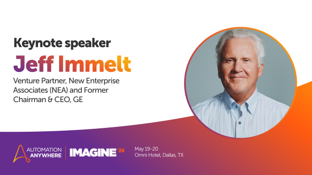 VictorCamacho_R's tweet photo. Jeff Immelt será keynote no #AAImagine 2026. Ex-CEO da GE e uma das vozes mais influentes em transformação global, ele se junta ao evento para discutir o futuro da IA, automação e empresas autônomas. Dallas será o palco para o próximo salto da automação. https://t.co/5P829ovjRl https://t.co/sI5YJfEbnO