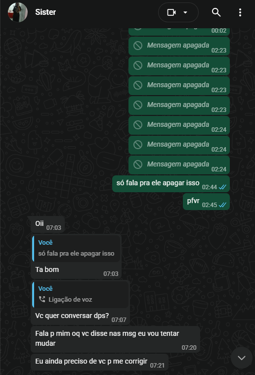 Erkzinm's tweet photo. Bizarro quando sua irmã mais nova consegue ser mais compreensiva que seus pais. Cresci tendo a sensação de que eu não podia falar o que estava sentindo, ela fazer questão de ouvir o que eu tinha pra falar mesmo que fosse uma bronca, me fez chorar muito... Tenho muito orgulho dela https://t.co/7lkqrfmRkR