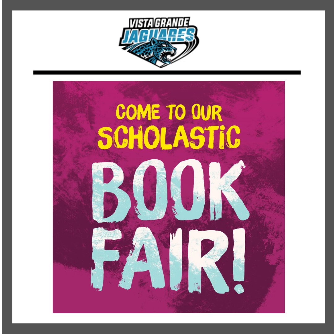 Scholastic Book Fair is open starting today!  Come on by after school today to check it out!