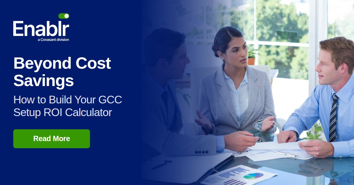 GCCenablr's tweet photo. Mature GCCs today are measuring ROI with Intelligence Arbitrage. In our latest blog, we explore how organizations can move beyond simple cost comparisons and start evaluating the strategic impact of their GCC investments. 

https://t.co/8Yxen12pd0

#ROICalculator #GCCStrategy https://t.co/Diet7bxZa1