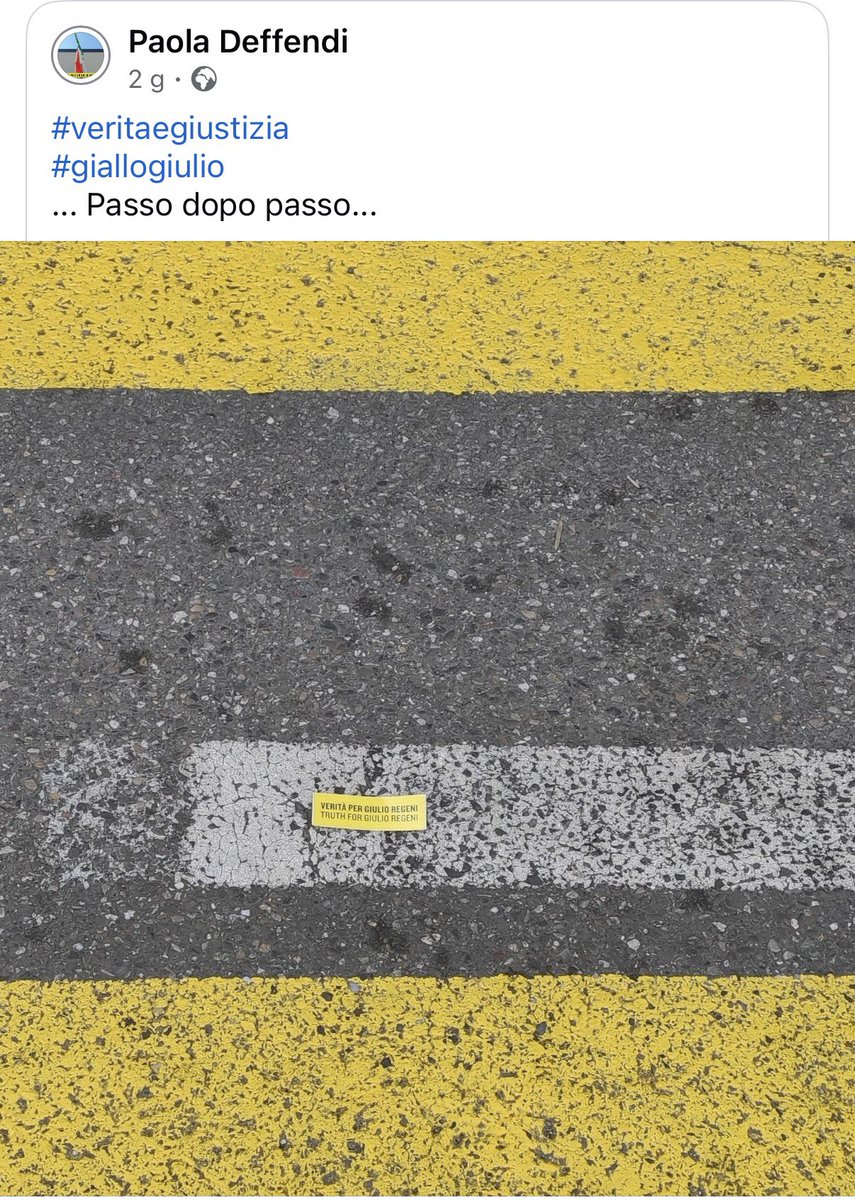 Passo dopo passo il #popologiallo a fianco di Paola e Claudio #Regeni