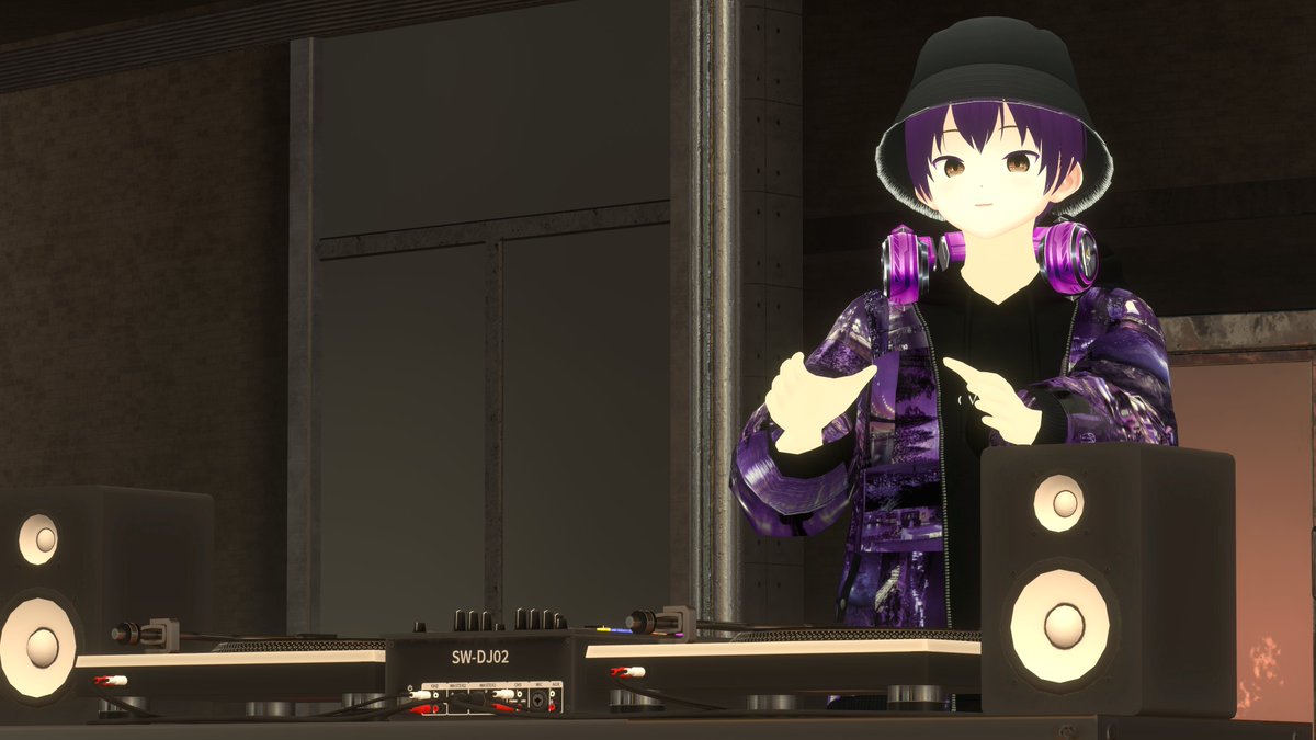 kouZwei_One's tweet image. #VRChat #VRFNS #NightlyTightly 
FirstNoteStation-始発駅-EastGateにて
2026/03/12  23:45~  NightlyTightly
SHEART/奇道ぱーぷるさん @SHEART_KDP
今夜は「体調を崩したりしてしまっている方のために、 元気になれる楽曲をお届けします」とのこと
この人のライブはいつも元気になれる！！