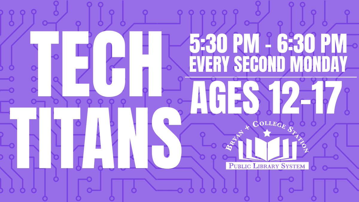 Bryan + College Station Public Library System tweet media