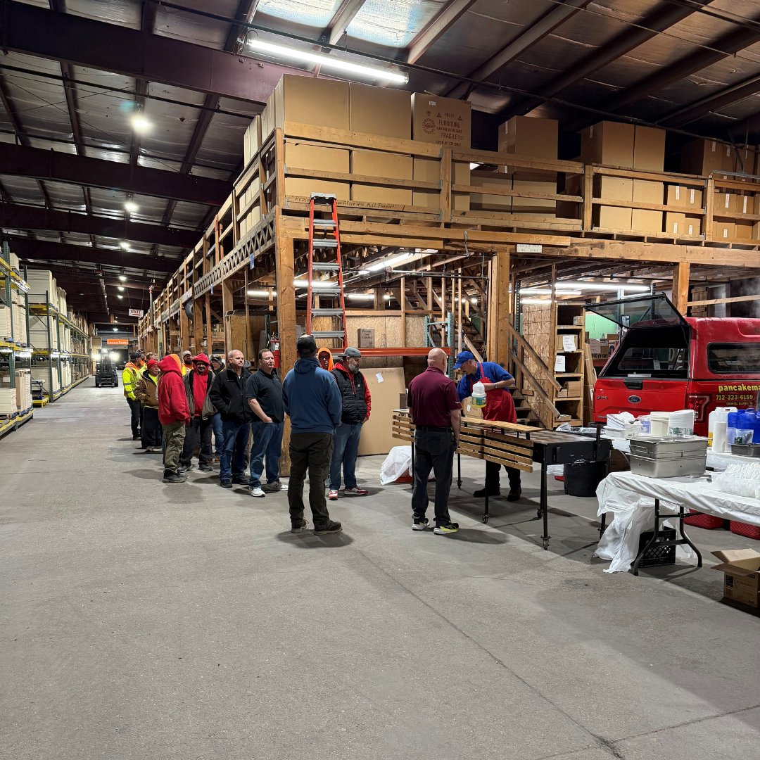 BSComahaNE's tweet photo. A big thank you to The Pancake Man for stopping by Builders Supply this morning and serving up a fantastic pancake breakfast for our team! We appreciate the great food and great start to the day!

#BuildersSupply #PancakeMan #Omaha https://t.co/YVxruknfnj