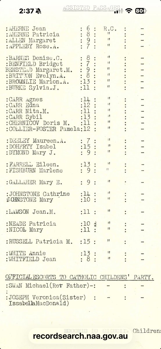 CLAN_AU's tweet image. Names of UK Child Migrants shipped to Goodwood Orphanage in #SouthAustralia in 1948 
Photo taken record of the ship Ormonde