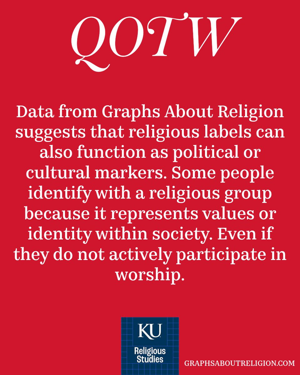 REL_Study_KU's tweet photo. QOTW! 🤨

Comment your thoughts! To read the full article, go to https://t.co/FTcqRFBKDv. 

#questionoftheweek #religiousstudies #ku #rockchalkjayhawk #religion https://t.co/eML9twMxYo