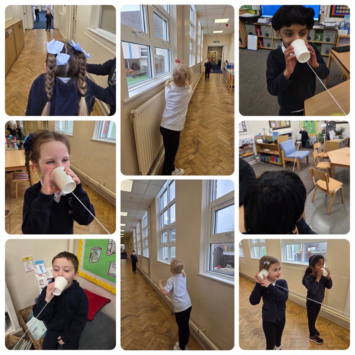 1A_MrsAlmond's tweet photo. Year 1 had a brilliant time making string telephones today! Using cups and string, they discovered how sound travels as vibrations along the string from one cup to the other! #MakeADifference @ololprimary_HT  #ScienceOLOL #BSW26 #BritishScienceWeek2026 https://t.co/vn5UhK2nhp
