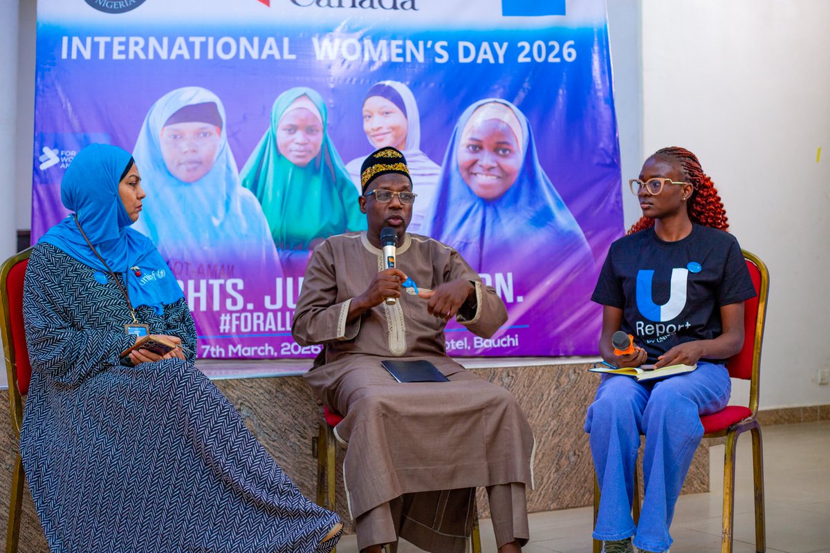 UNICEF_Nigeria's tweet image. To mark #IWD, women &amp;amp; girls in Bauchi discussed ways to improve maternal &amp;amp; adolescent health &amp;amp; presented their demands to key state actors, emphasising that women deserve to enjoy their rights &amp;amp; have access to opportunities. Empowered women and girls lead to prosperous societies.
