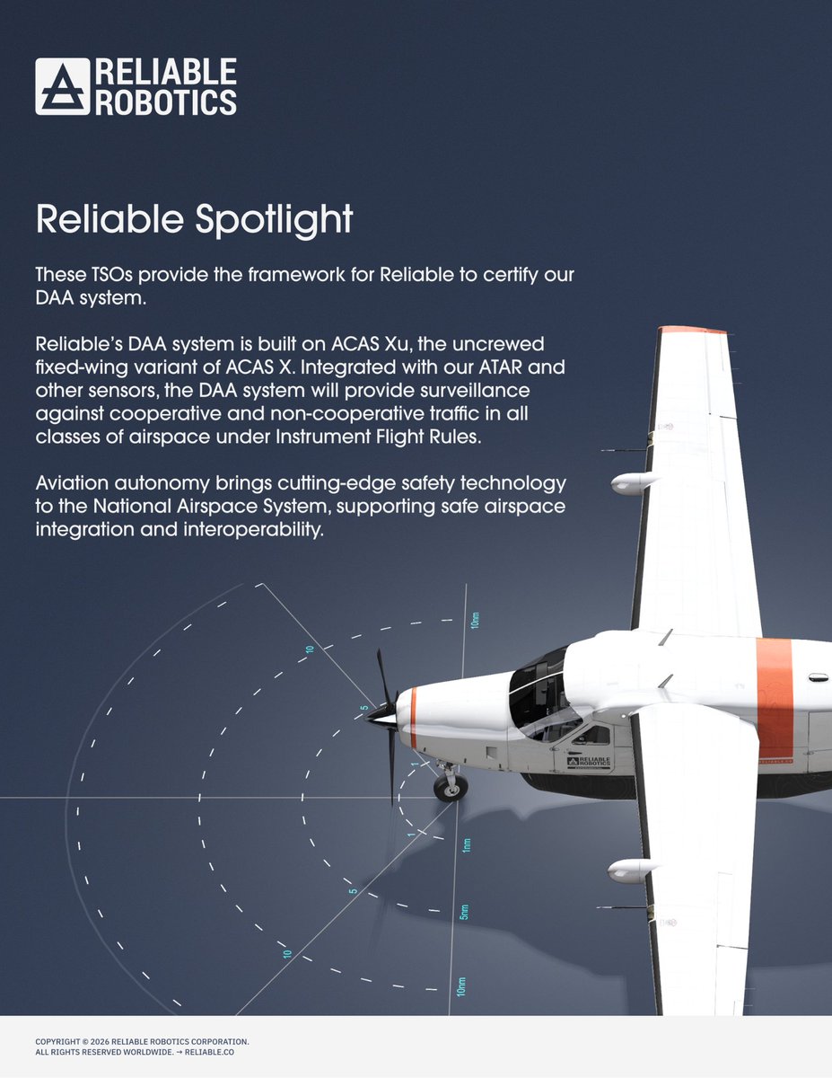 Reliable Robotics tweet media