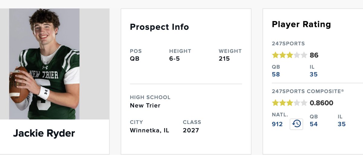 Jackie Ryder 2027 QB tweet media