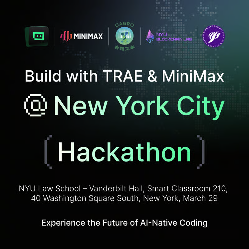 March = MiniMax Hackathon Tour. 🌍🔥
We’re taking MiniMax M2.5 around the globe — bringing builders together to build faster, ship smarter, and bring intelligence to everyone.

Here’s where we’re landing this month:
🇬🇧 Mar 13 — UK Oxford: luma.com/kldxjrgi
🇺🇸 Mar 19 — SF