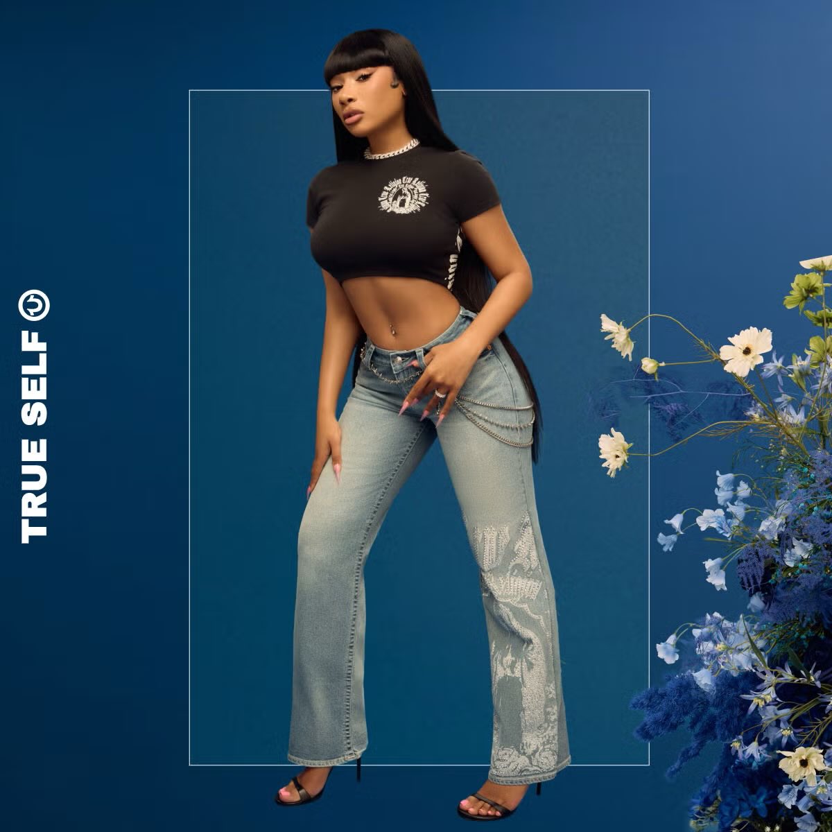 Megan Thee Stallion for True Religion’s Spring ‘26 collection.