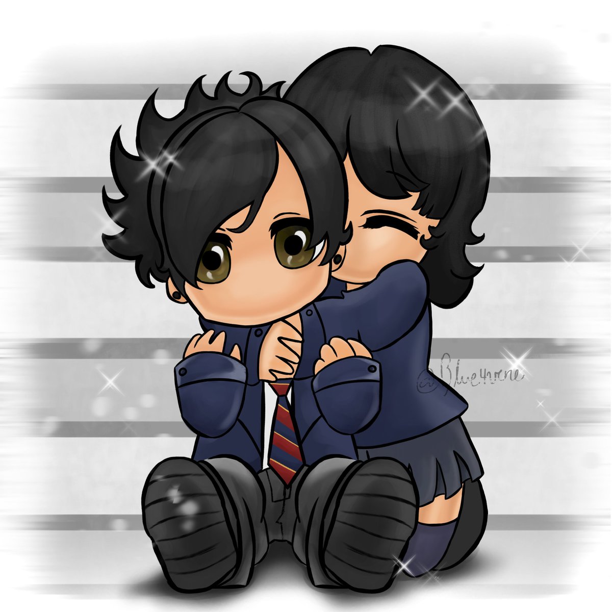Blue4Vene's tweet photo. Me inspire e hice un dibujo de los emos enamorados version mcr 
#mcr #mcrtwt #mcrfanart #illimcmillin https://t.co/TAZ7LNXoSO