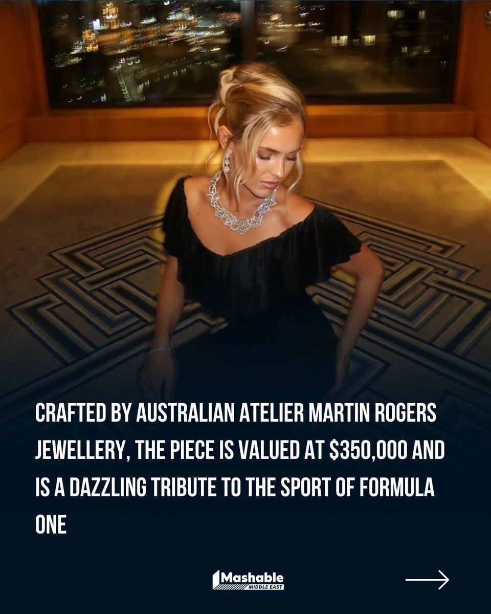 Mashable_ME's tweet image. A one-of-a-kind F1-inspired masterpiece 💎🏎️
Hannah St John’s diamond necklace was one of the standout moments at Glamour on the Grid

What do you think of this design?

#Luxury #F1 #diamonds #mashableme