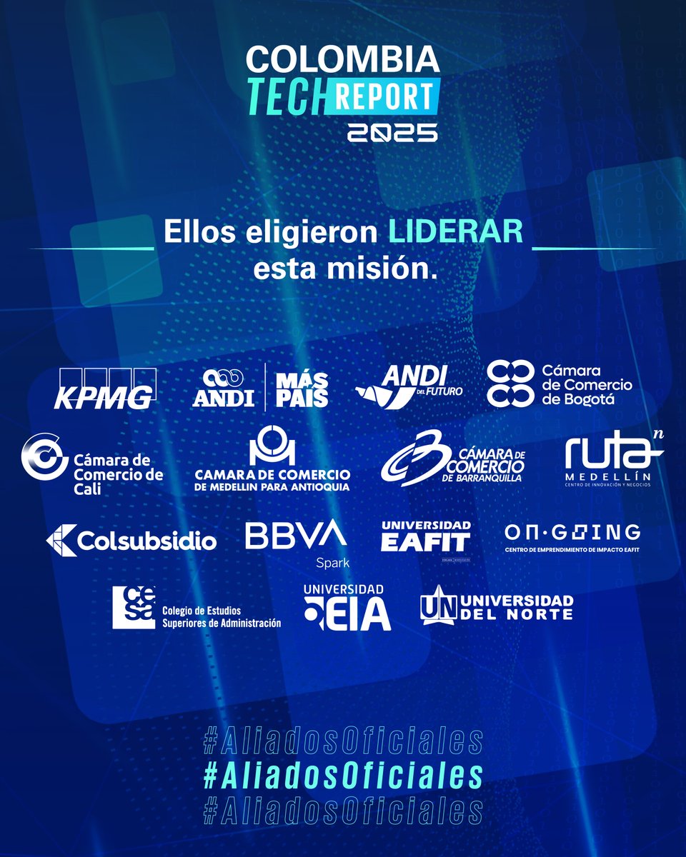 Cada año, el CTR se convierte en la radiografía más completa del emprendimiento tecnológico del país.

Hoy somos más de 13 entidades con la misión de seguir entendiendo cómo evoluciona la innovación y el ecosistema startup en Colombia.

Mapéate aquí: colombiatechreport.com