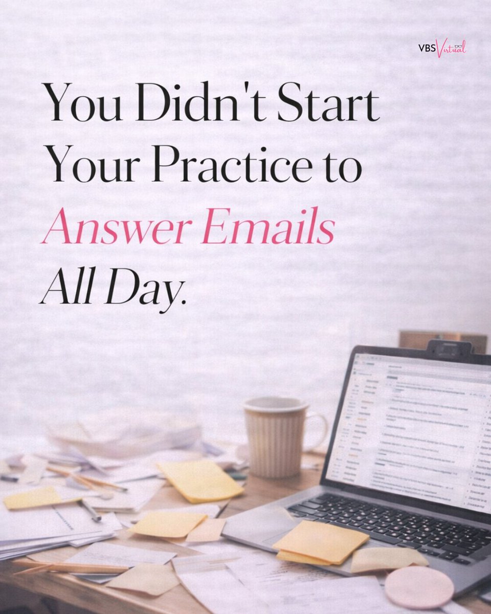 vbsvirtual's tweet photo. You did not start your practice to live in your inbox. 💻 Let us handle the admin so you can focus on what truly matters. Work smarter at https://t.co/QmApqDElbn! #TherapistSupport #VirtualAssistantLife #PracticeManagement #WomenOwnedBusiness https://t.co/aoax3dBu9Z