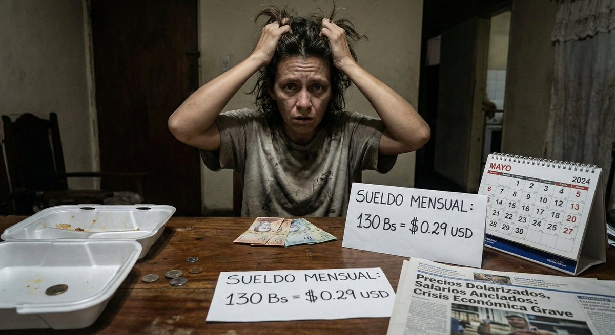 Cómo se sobrevive con 130 Bs. al mes? 💸 Mientras el costo de la vida vuela en  dólares, el salario mínimo sigue anclado. Es una burla que el ingreso  mensual de un