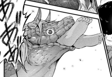 このあたりでしょうか🧐
でも捕食者が口を開けて喉の奥の方にチラっと呑み込んだばかりの人間の髪や手足が見えるような描写は描いてませんね・・・どこかで取り入れてみたいです😉🫴 