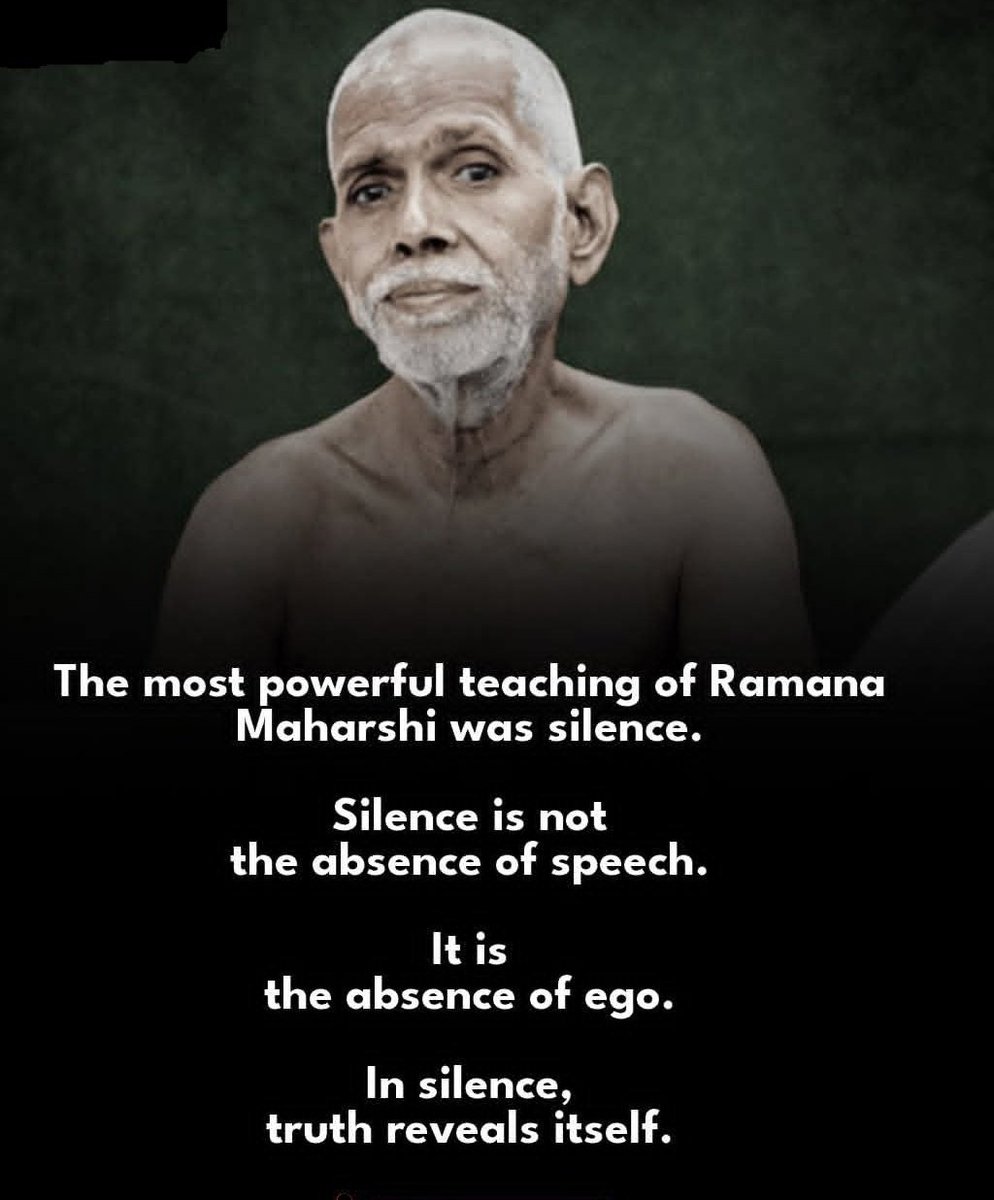 Searchof_WhoamI's tweet image. #Sri_Ramana_Maharshi
#Silence #who_am_I
#Vedanta #Absolute_Truth 
#Tiruvannamalai