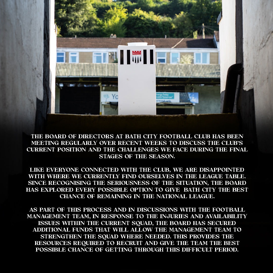 Bath City FC tweet media