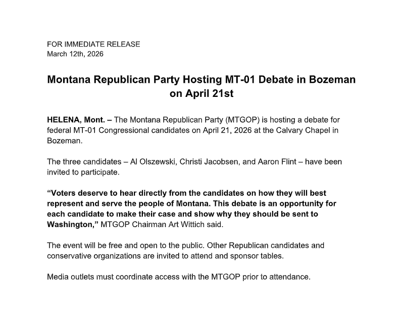 Montana Republican Party tweet media